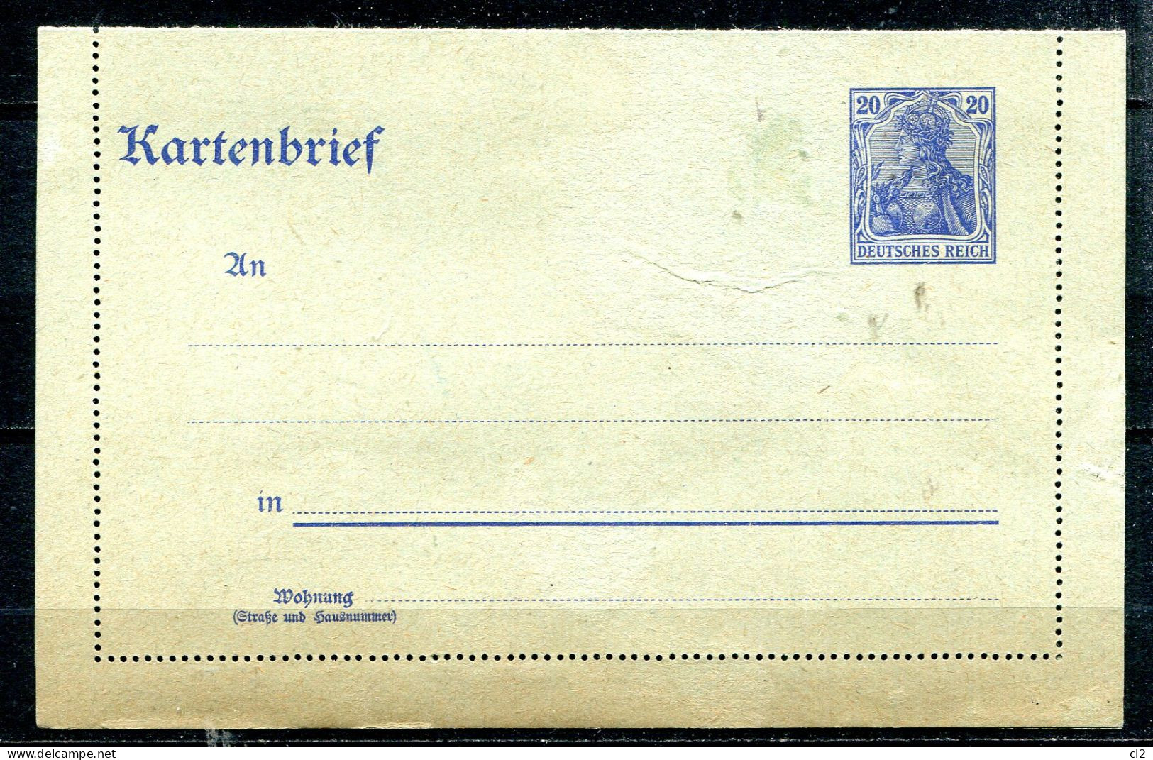 ALLEMAGNE - Entier Postal (Ganzsache) Mi K18 - Other & Unclassified