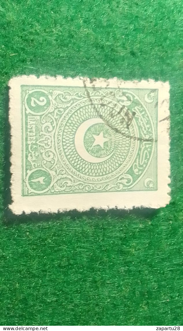 TÜRKİYE- 1922   AYYILDIZ     2    PİA    DAMGALI - Used Stamps