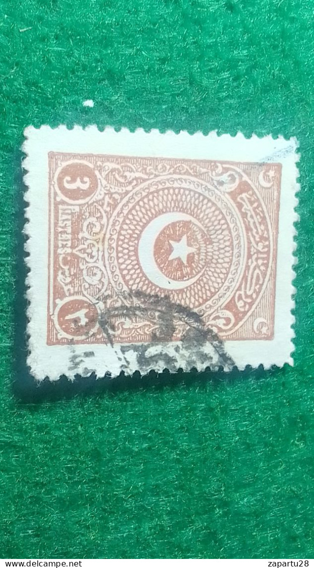 TÜRKİYE- 1922   AYYILDIZ     3    PİA    DAMGALI - Used Stamps