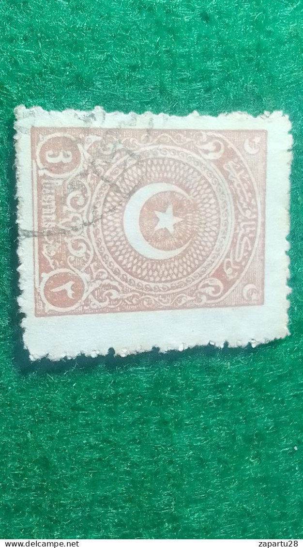 TÜRKİYE- 1922   AYYILDIZ     3    PİA    DAMGALI - Gebraucht