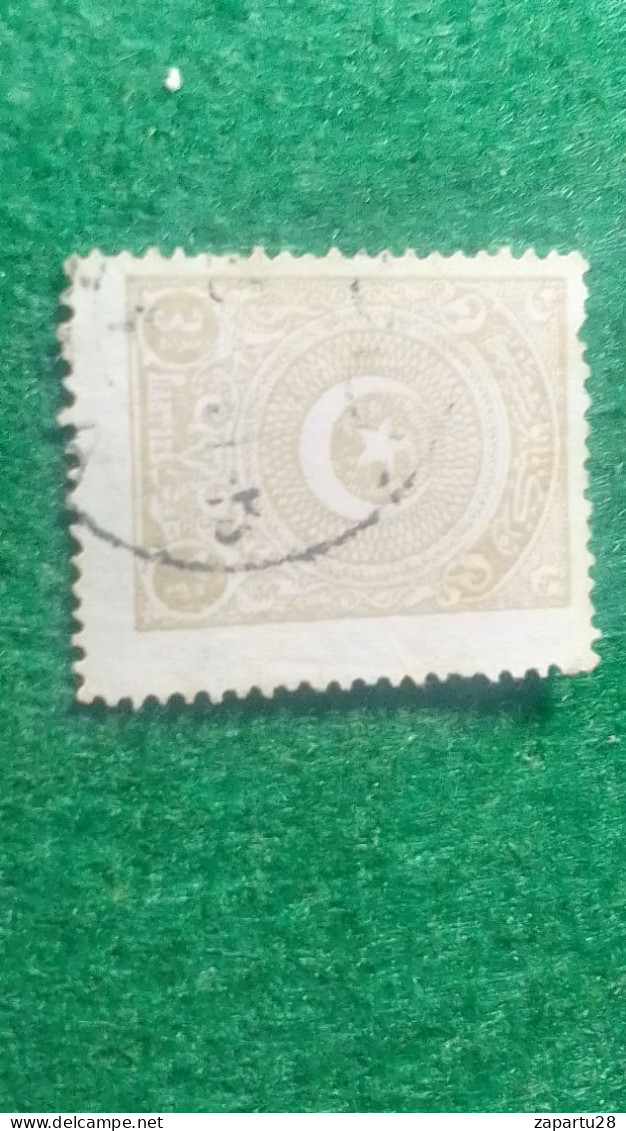 TÜRKİYE- 1922   AYYILDIZ     3. 1/2   PİA    DAMGALI - Usati