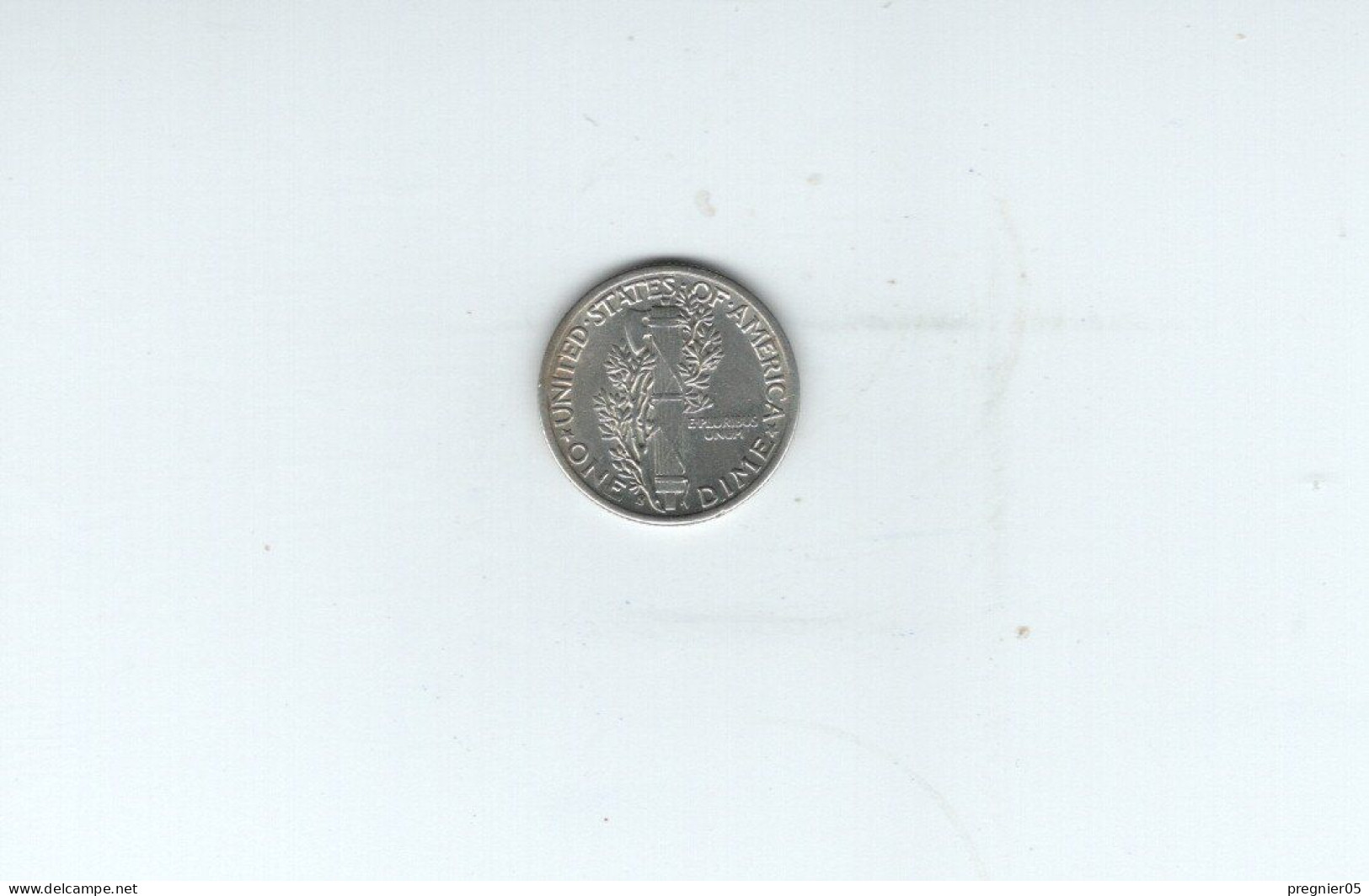 USA - Pièce 10 Cents Mercury Dime Argent 1943 TTB/VF  KM.140 - 1916-1945: Mercury (Mercure)