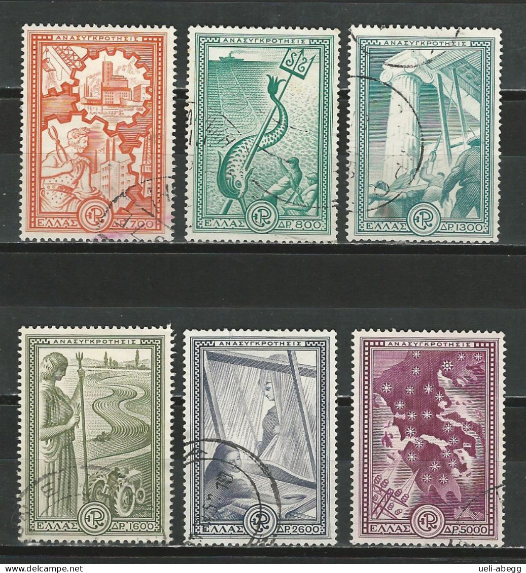 Griechenland Mi 582-87  O - Used Stamps