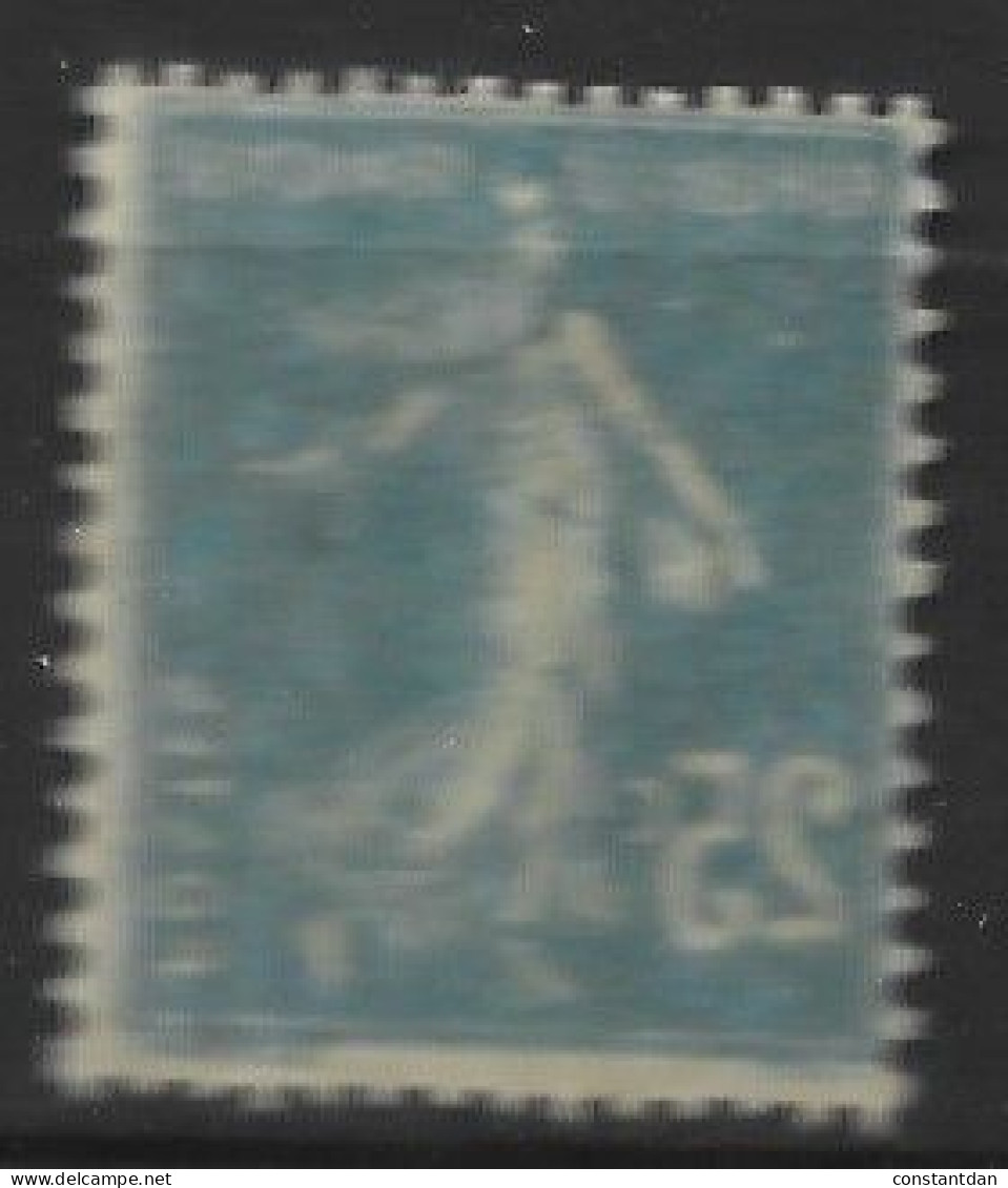 FRANCE N° 140 25C BLEU TYPE SEMEUSE RECTO VERSO  NEUF SANS CHARNIERE - Nuovi