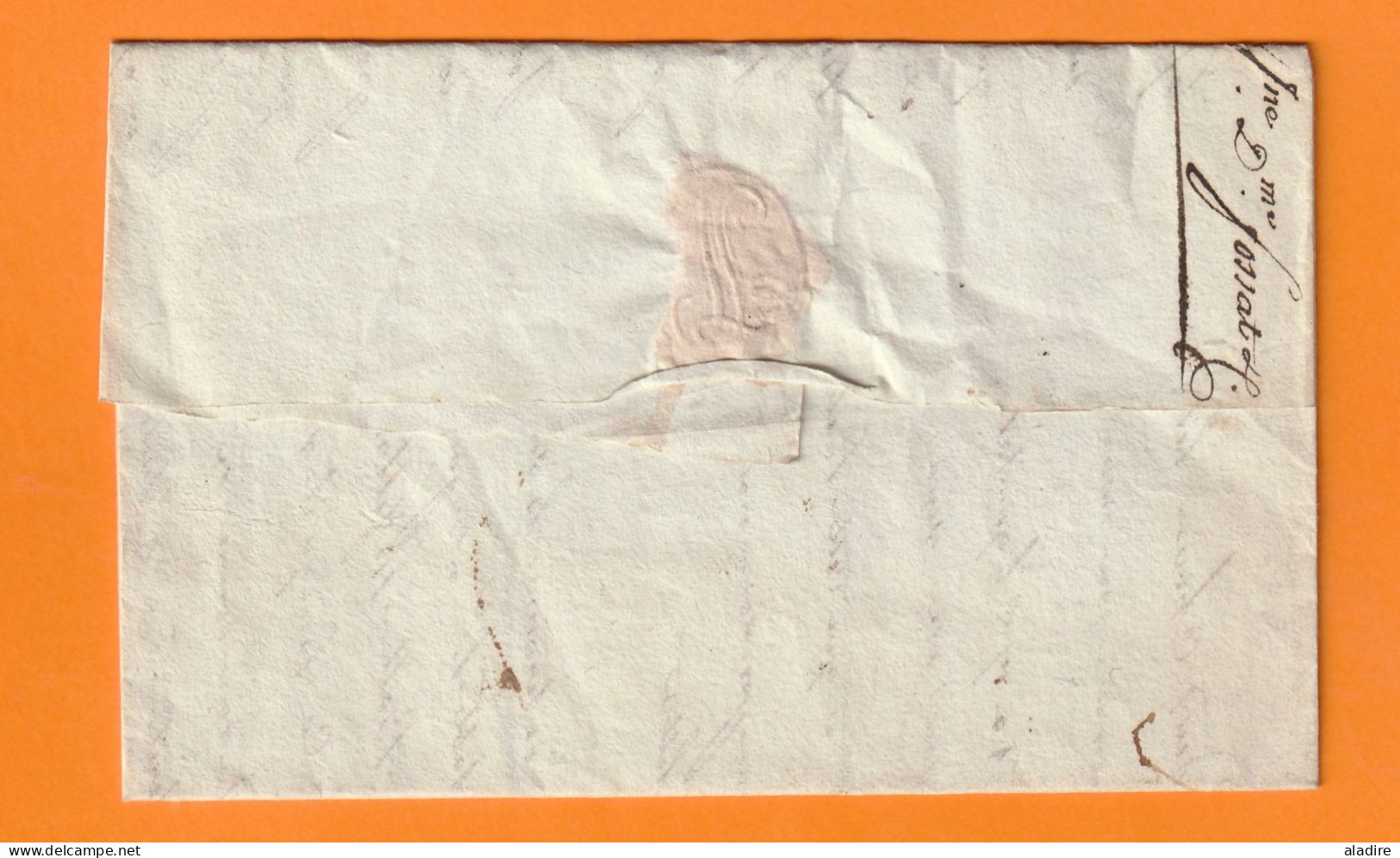 1813 - Marque Postale 115 MOISSAC Sur Lettre Pliée Vers AGDE - Taxe 5 - Règne De Napoléon 1er - 1801-1848: Precursors XIX