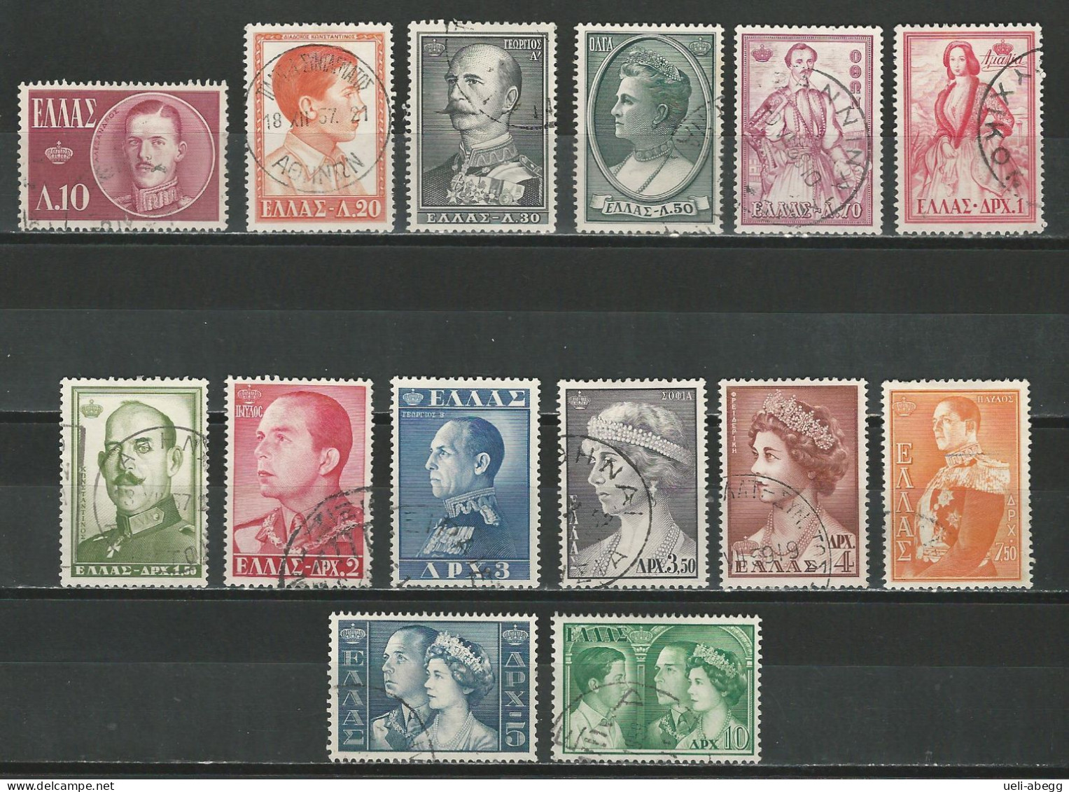 Griechenland Mi 654-67  O - Used Stamps