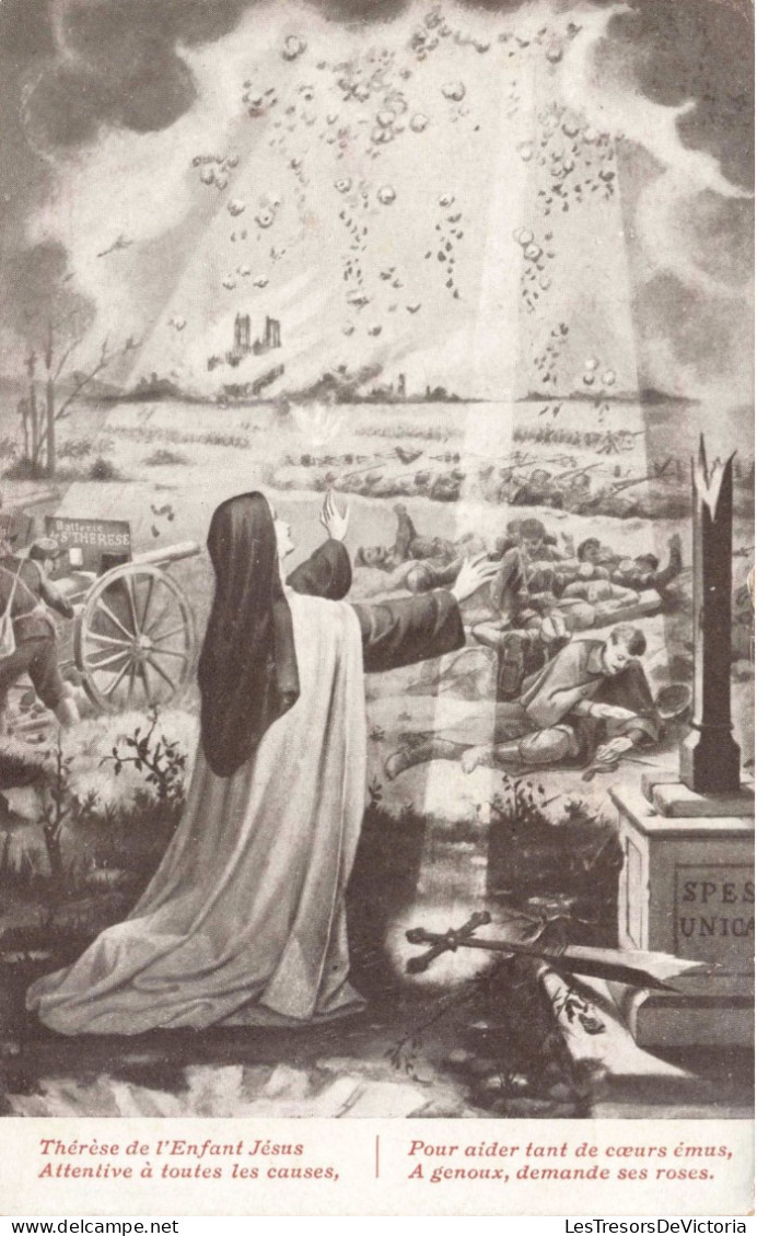 RELIGIONS - Christianisme - Thérèse De L'Enfant Jésus - Attentive à Toutes Les Causes.. - Carte Postale Ancienne - Other & Unclassified