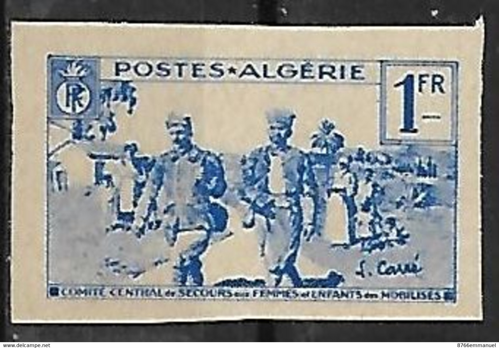 ALGERIE N°159 N**  Variété Timbre Non Dentelé Et Sans Surcharge TTB - Unused Stamps