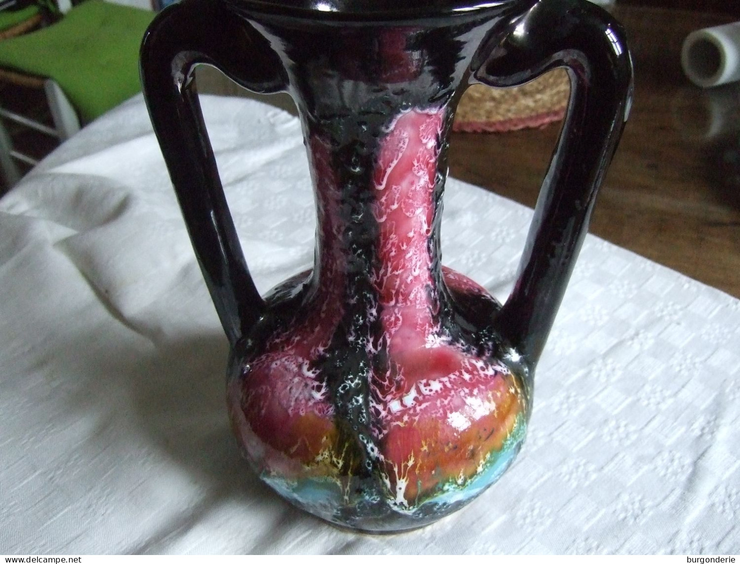 SUPERBE VASE EN CERAMIQUE / VALLAURIS ANCIEN / 28 CM - Vallauris (FRA)