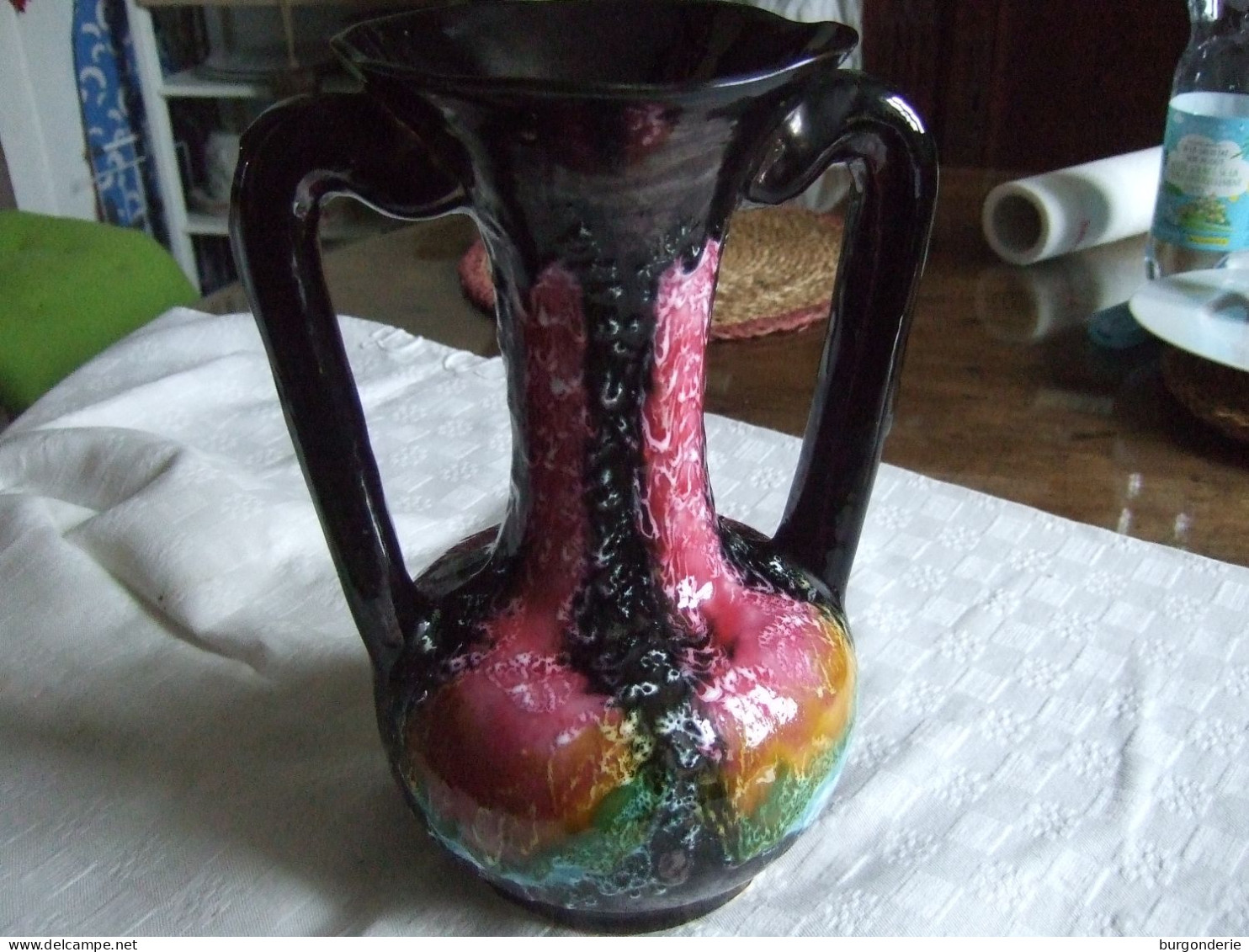 SUPERBE VASE EN CERAMIQUE / VALLAURIS ANCIEN / 28 CM - Vallauris (FRA)