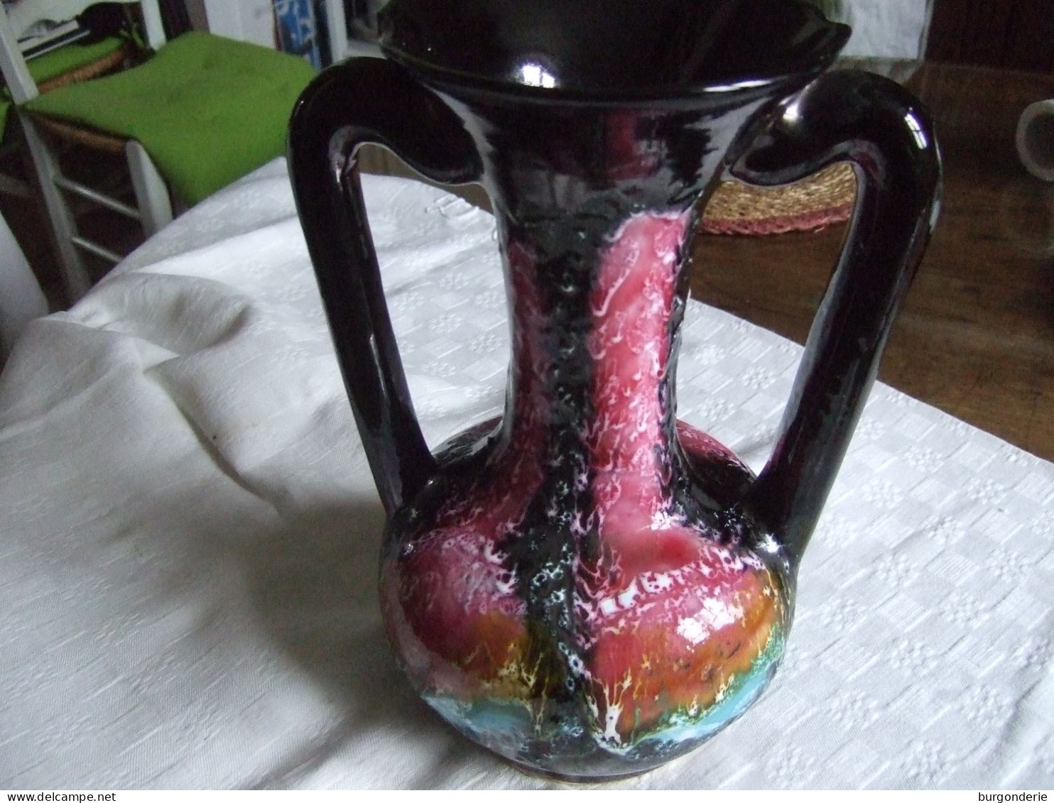 SUPERBE VASE EN CERAMIQUE / VALLAURIS ANCIEN / 28 CM - Vallauris (FRA)