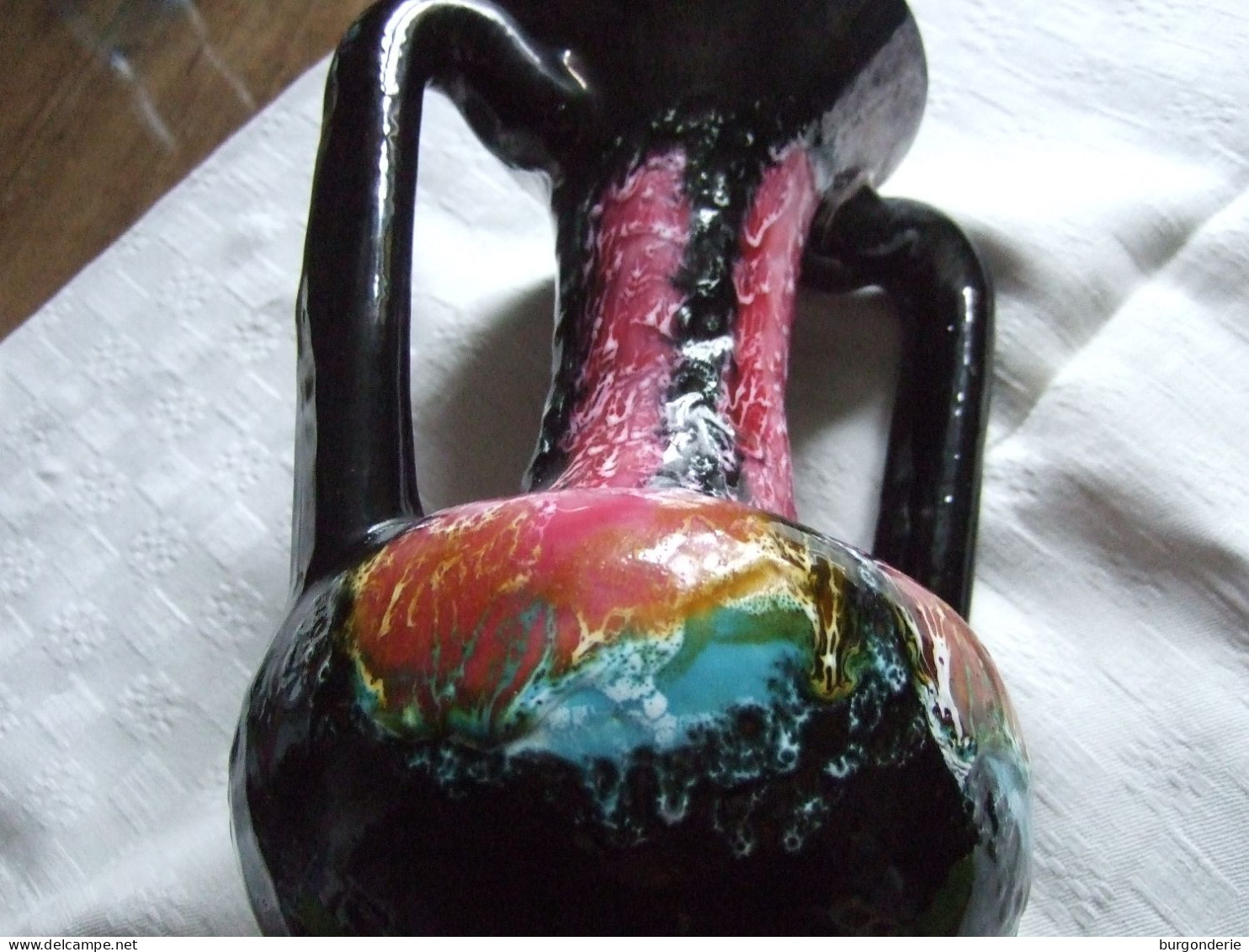 SUPERBE VASE EN CERAMIQUE / VALLAURIS ANCIEN / 28 CM - Vallauris (FRA)