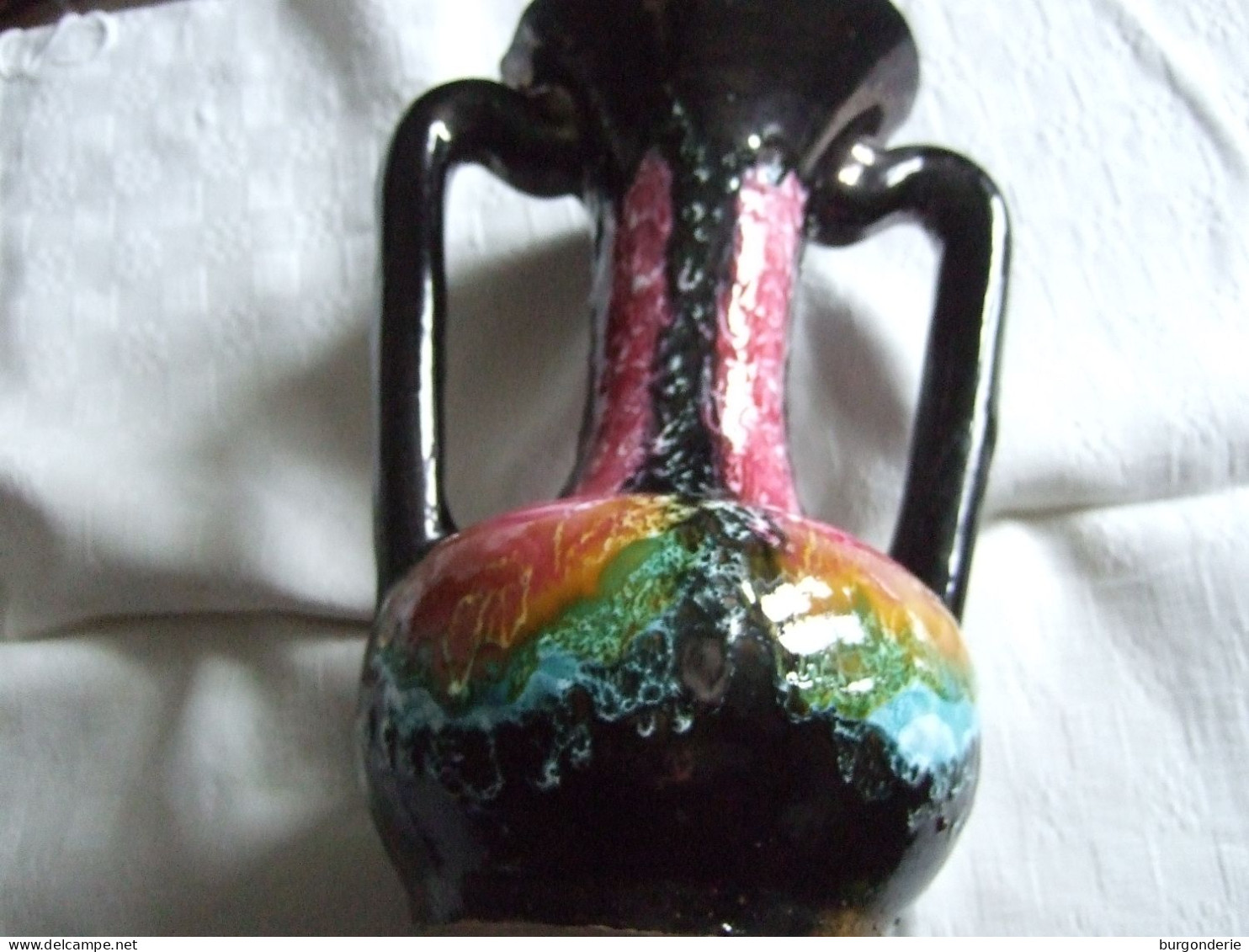 SUPERBE VASE EN CERAMIQUE / VALLAURIS ANCIEN / 28 CM