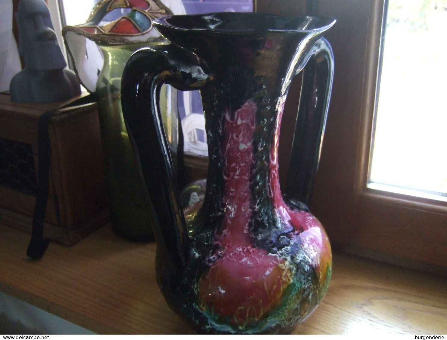 SUPERBE VASE EN CERAMIQUE / VALLAURIS ANCIEN / 28 CM