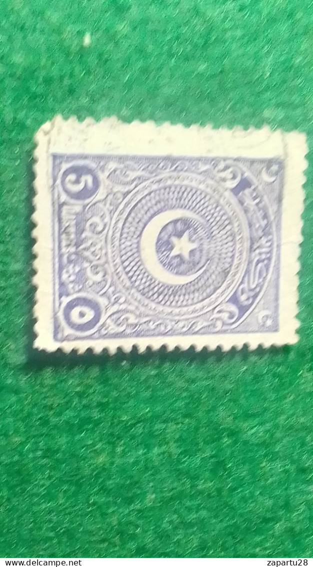 TÜRKİYE- 1922   AYYILDIZ     5  PİA    DAMGALI - Gebraucht