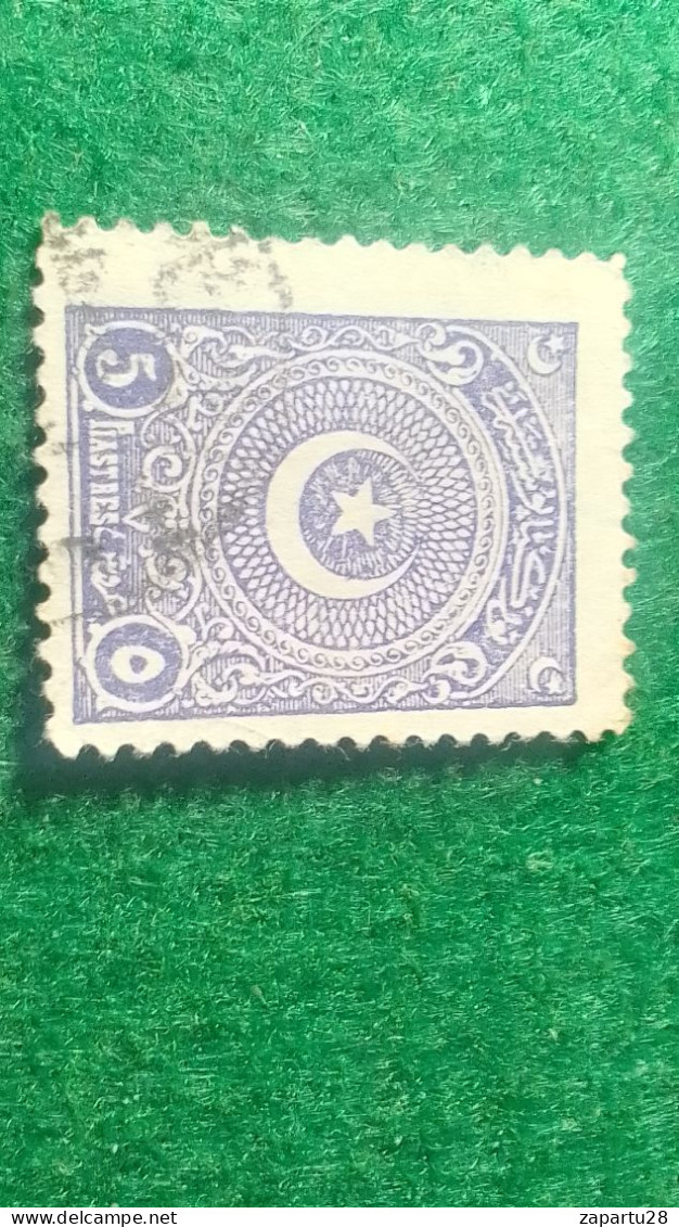 TÜRKİYE- 1922   AYYILDIZ     5  PİA    DAMGALI - Gebraucht