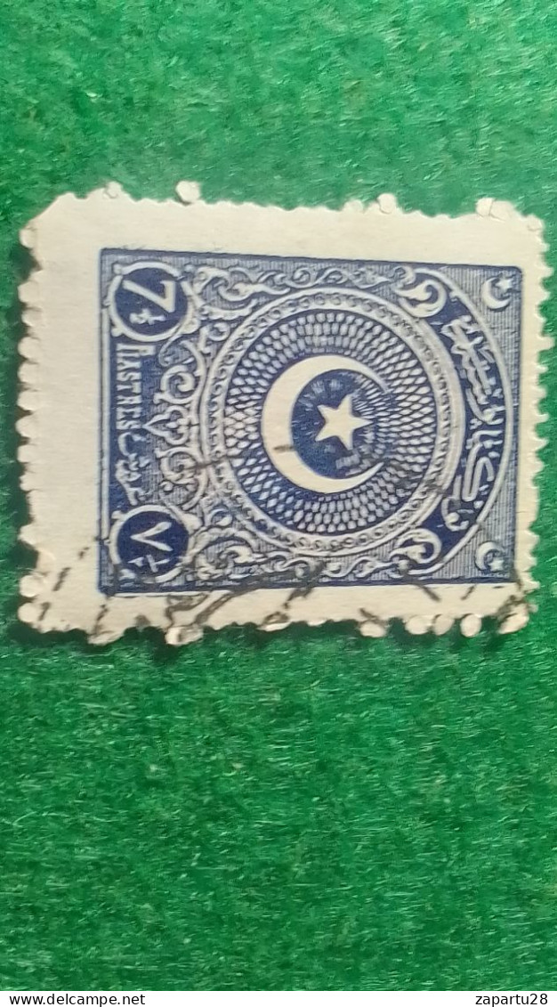 TÜRKİYE- 1922   AYYILDIZ     7.1/5  PİA    DAMGALI - Used Stamps