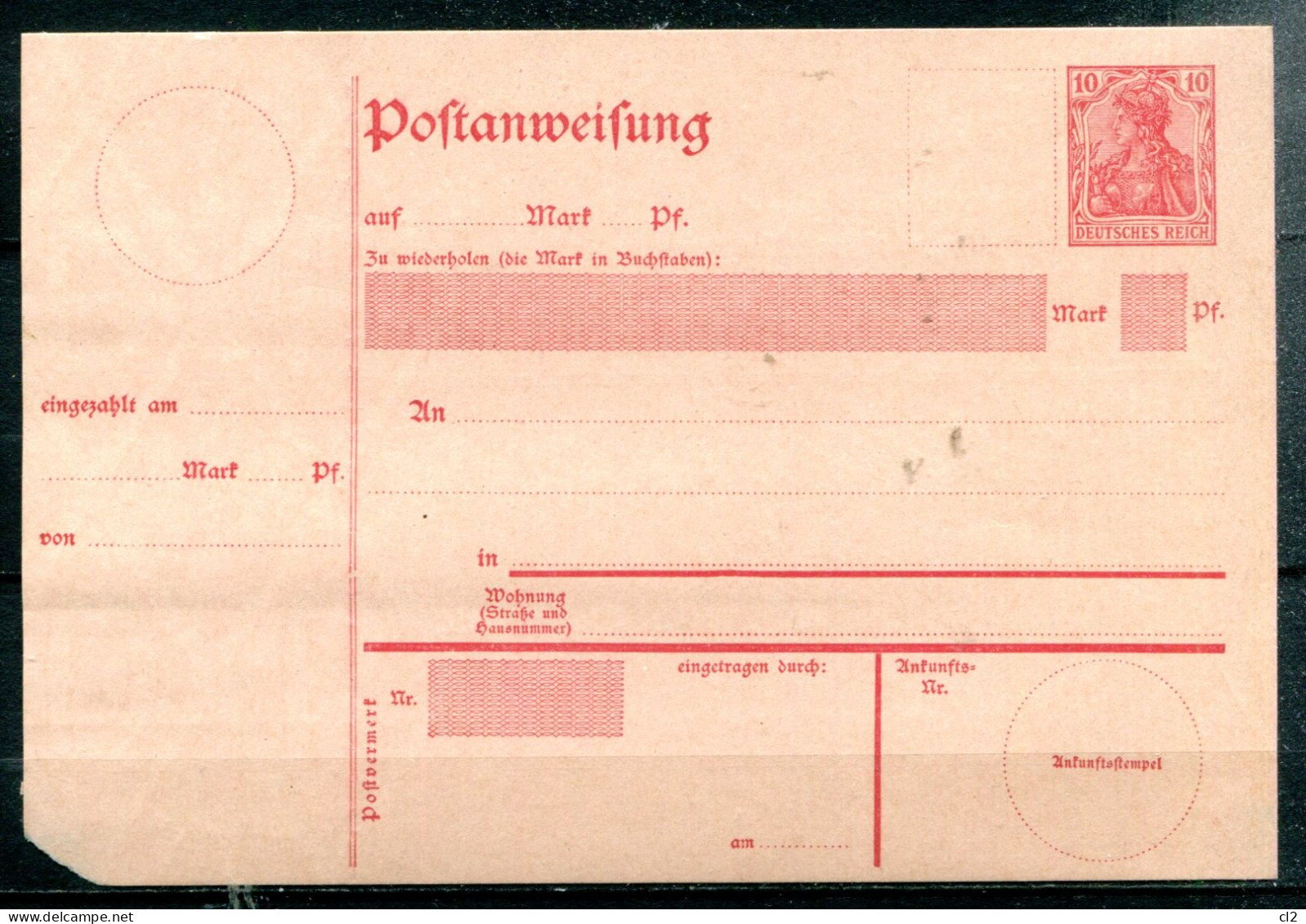 ALLEMAGNE - Entier Postal (Ganzsache) Mi A31 II - Otros & Sin Clasificación