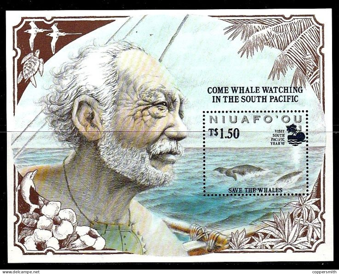 (019) Niuafo'ou  Tourism / Fauna / Animals / Whales / Baleines / Wale  ** / Mnh  Michel BL 15 - Tonga (1970-...)