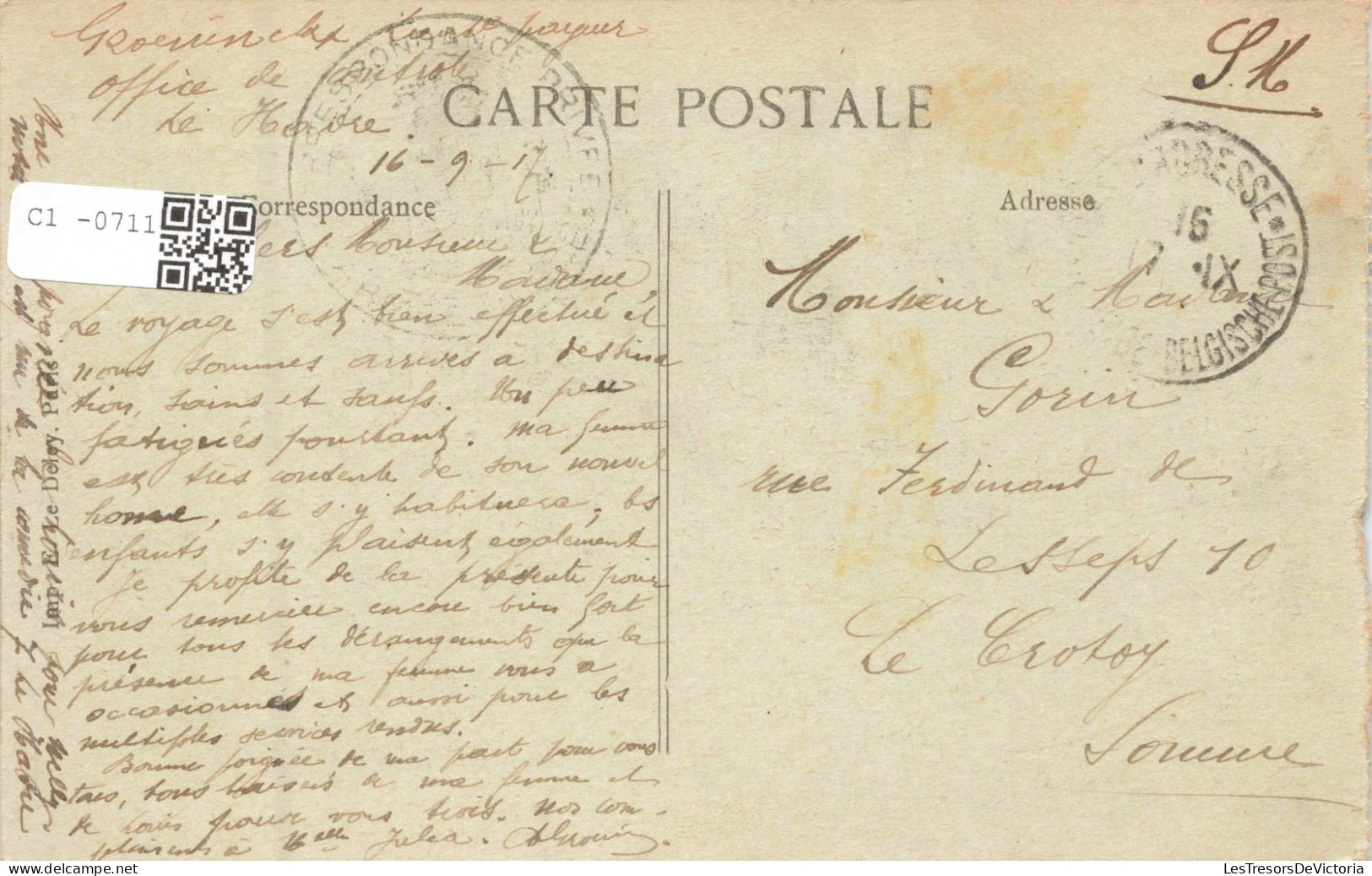 FRANCE - 76 - Sainte-Adresse - Nice-Havrais - Palais Des Ministères Belges - Carte Postale Ancienne - Sainte Adresse