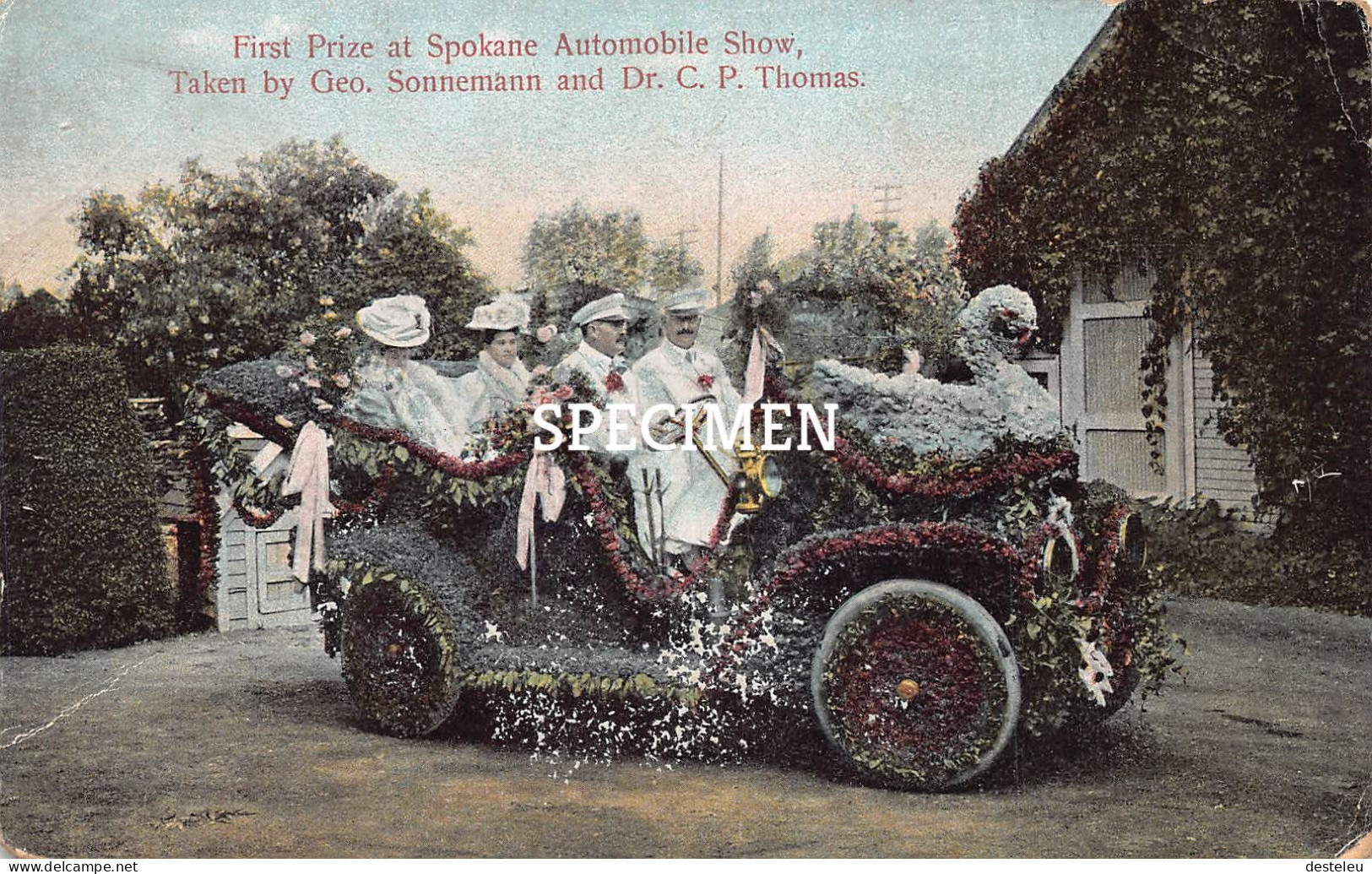 First Prize At Spokane Automobile Show - Sonneman And Dr C.P. Thomas - Spokane