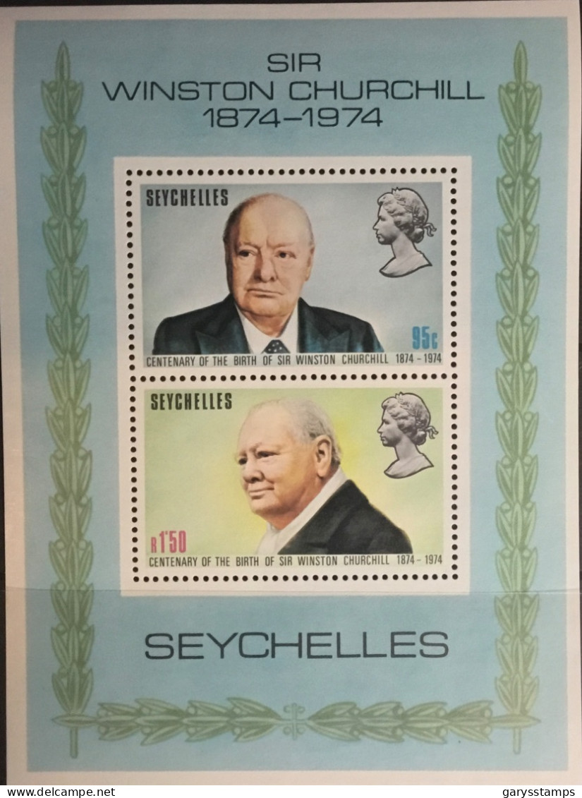 Seychelles 1974 Churchill Minisheet MNH - Seychelles (...-1976)