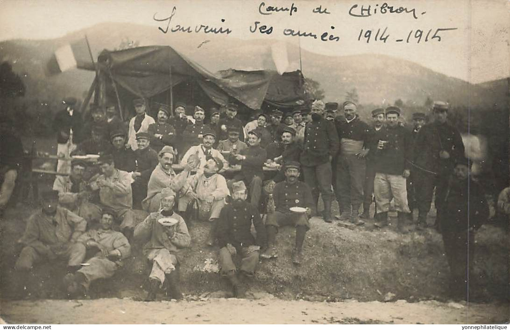 83 - VAR - SIGNES  - Camp De Chibron - Carte Photo Souvenir Des Années 1914-1915 - Militaires - 10107 - Signes