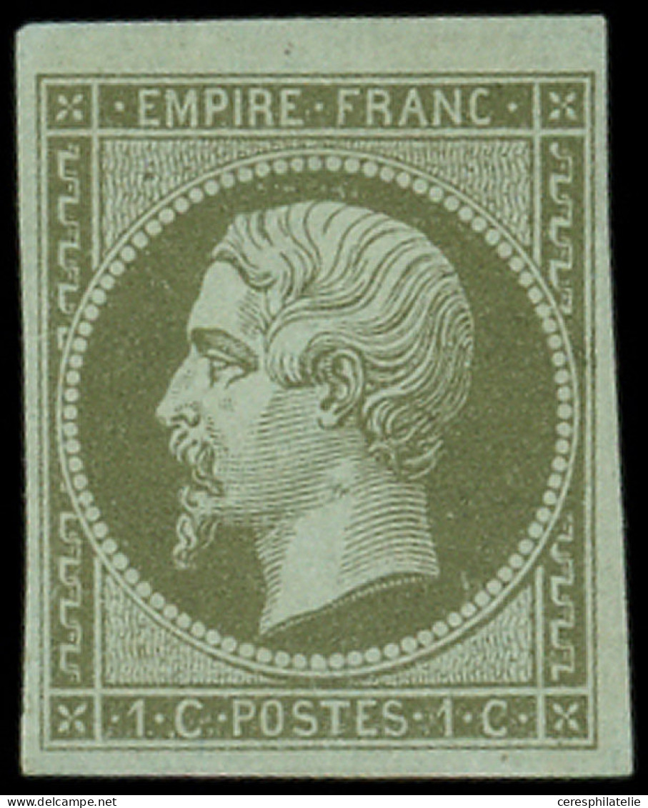 ** EMPIRE NON DENTELE - 11    1c. Olive, TB - 1853-1860 Napoléon III.