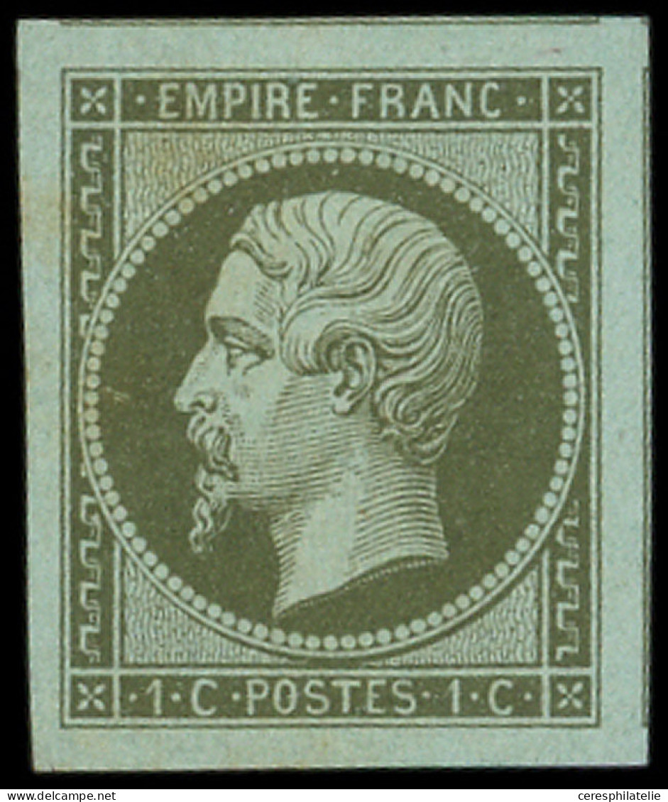 * EMPIRE NON DENTELE - 11    1c. Vert-olive, Jolies Marges, TB - 1853-1860 Napoleon III