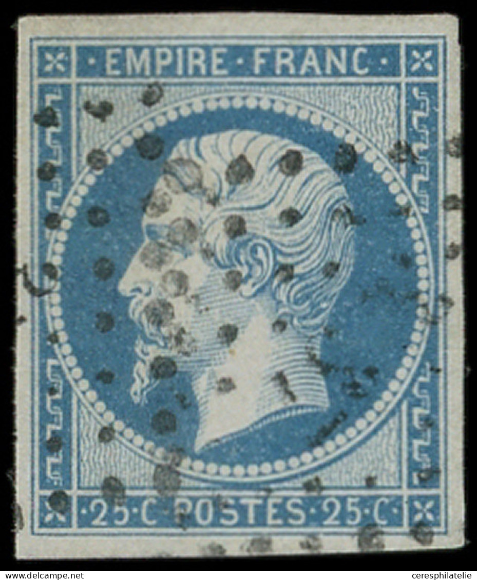 EMPIRE NON DENTELE - 15   25c. Bleu, Obl. Etoile, TB - 1853-1860 Napoléon III