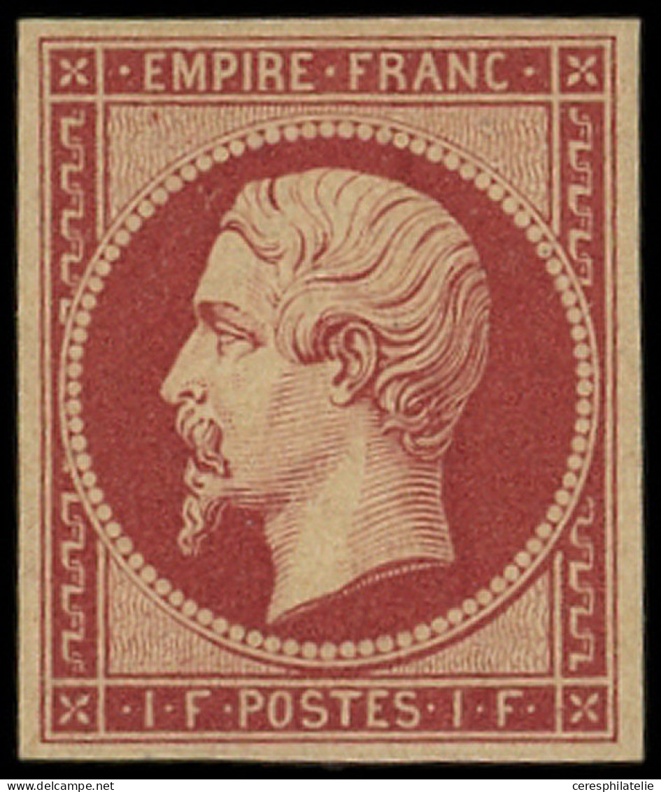 * EMPIRE NON DENTELE - R18d  1f. Carmin, REIMPRESSION, Très Frais, TTB - 1853-1860 Napoléon III