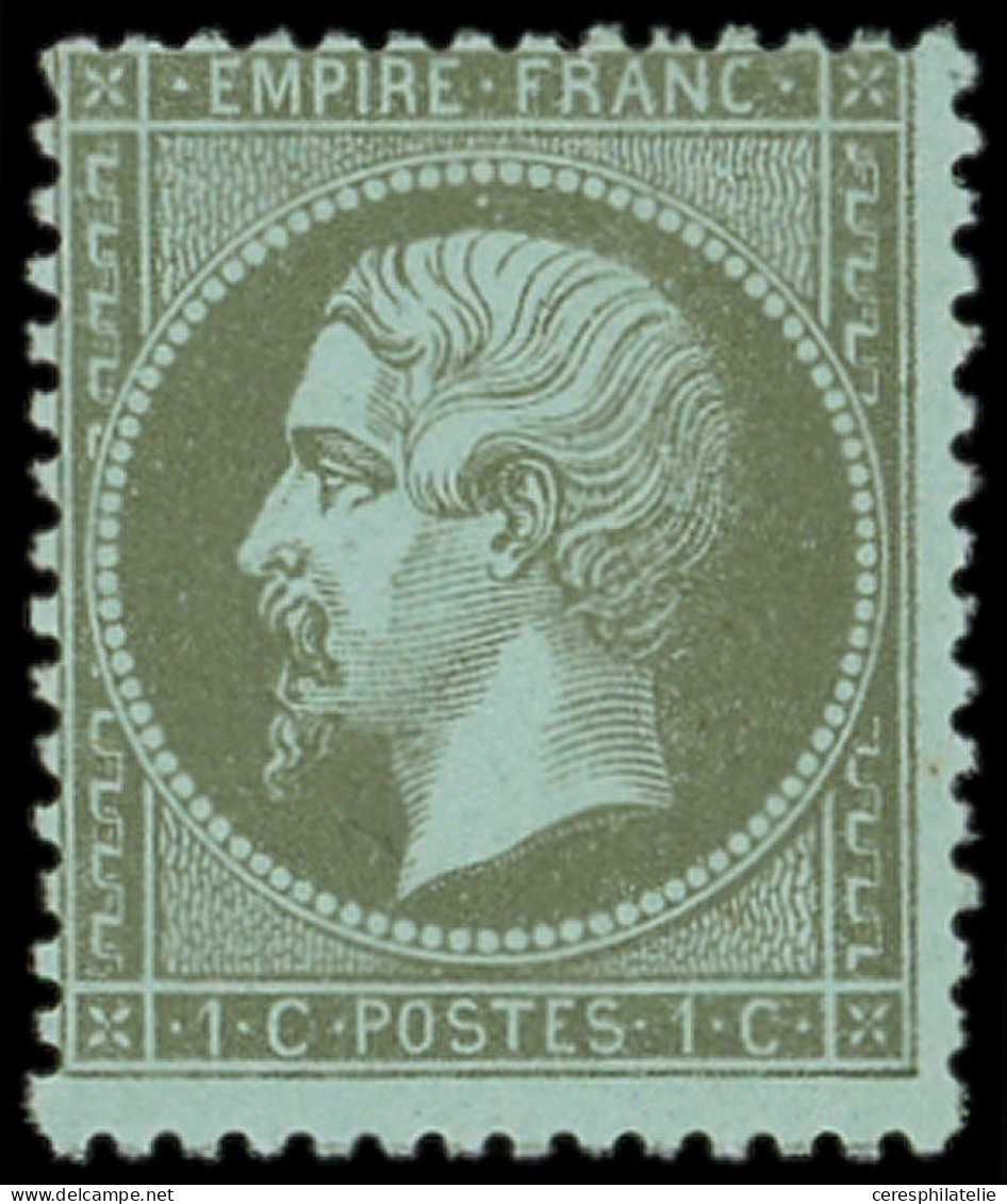 * EMPIRE DENTELE - 19a   1c. Vert-bronze, TB - 1862 Napoleon III