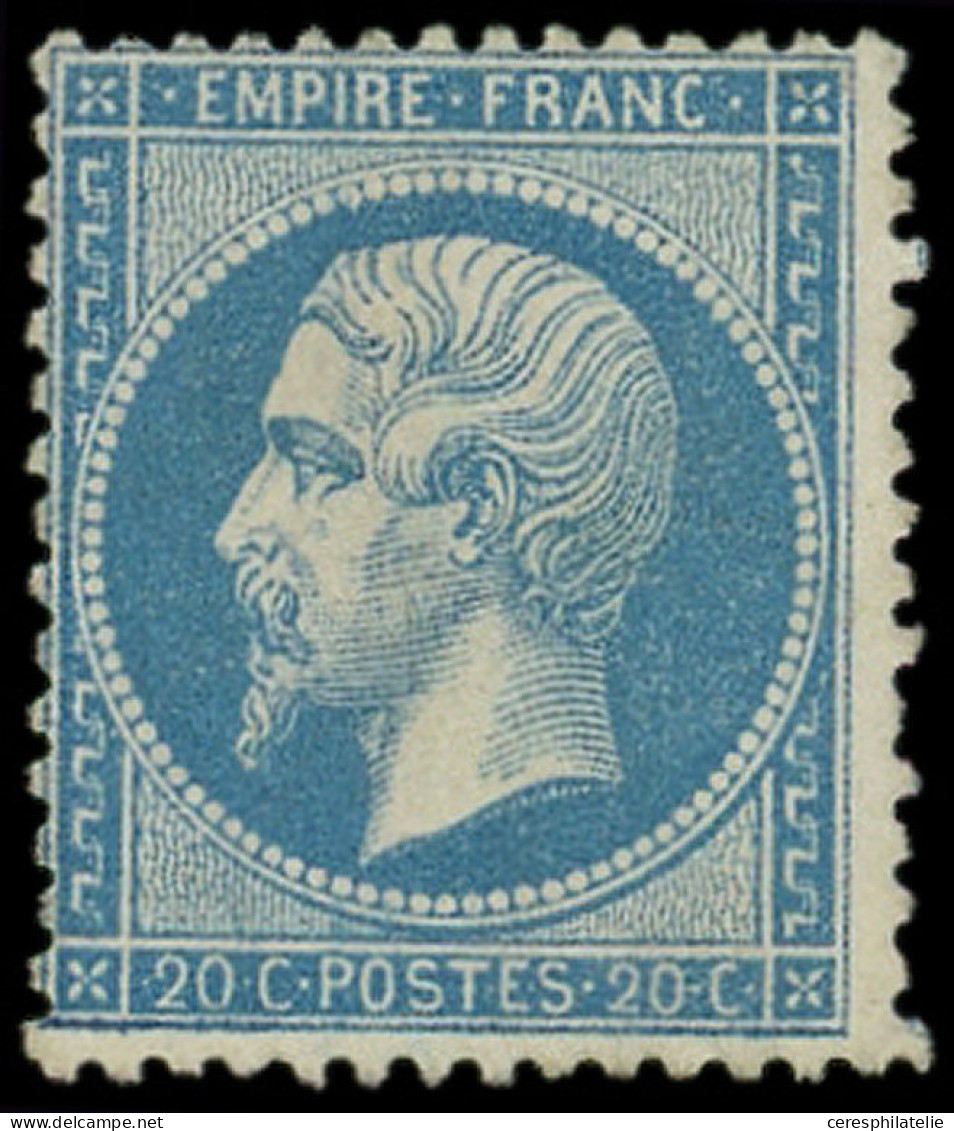 * EMPIRE DENTELE - 22   20c. Bleu, TB - 1862 Napoléon III.