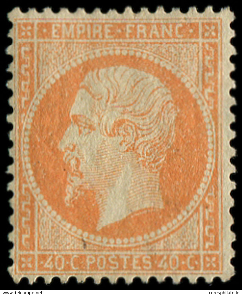 * EMPIRE DENTELE - 23   40c. Orange, Forte Charnière, Sinon TB. Br - 1862 Napoleon III
