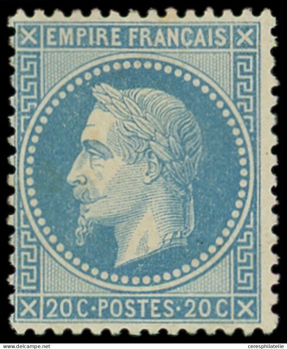 * EMPIRE LAURE - 29B  20c. Bleu, T II, Frais Et TB. J - 1863-1870 Napoleon III With Laurels