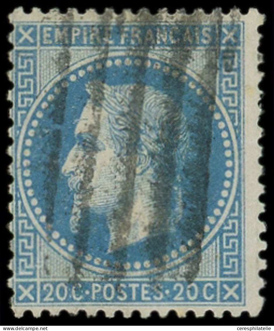 EMPIRE LAURE - 29B  20c. Bleu, T II, Obl. GRILLE De LIVOURNE, TB. C - 1863-1870 Napoleon III With Laurels