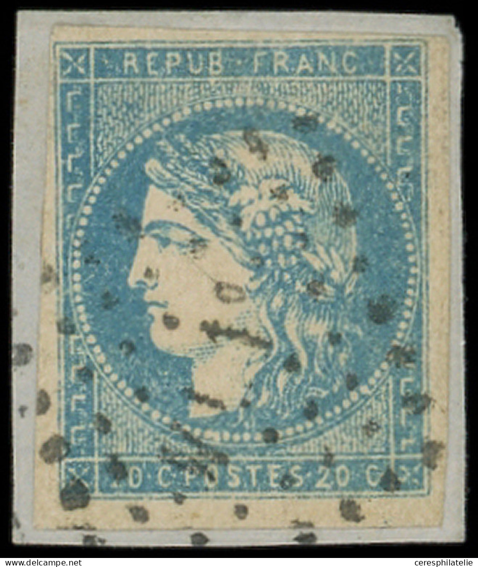 EMISSION DE BORDEAUX - 44Ac 20c. Bleu Clair, T I, R I, Obl. Amb. S. Fragt, TB - 1870 Emisión De Bordeaux