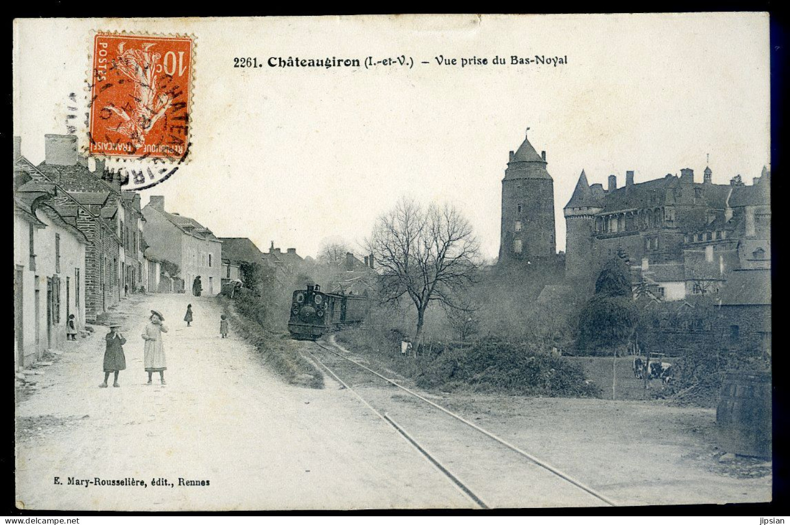 Cpa Du 35  Châteaugiron  -- Vue Prise Du Bas Noyal  STEP4 - Châteaugiron