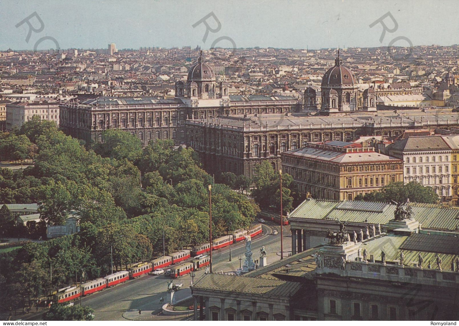 CARTOLINA  WIEN,AUSTRIA-BLICK AUF WIEN-NATURHISTORISCHES UND KUNSTHISTORISCHES MUSEUM-NON VIAGGIATA - Musei