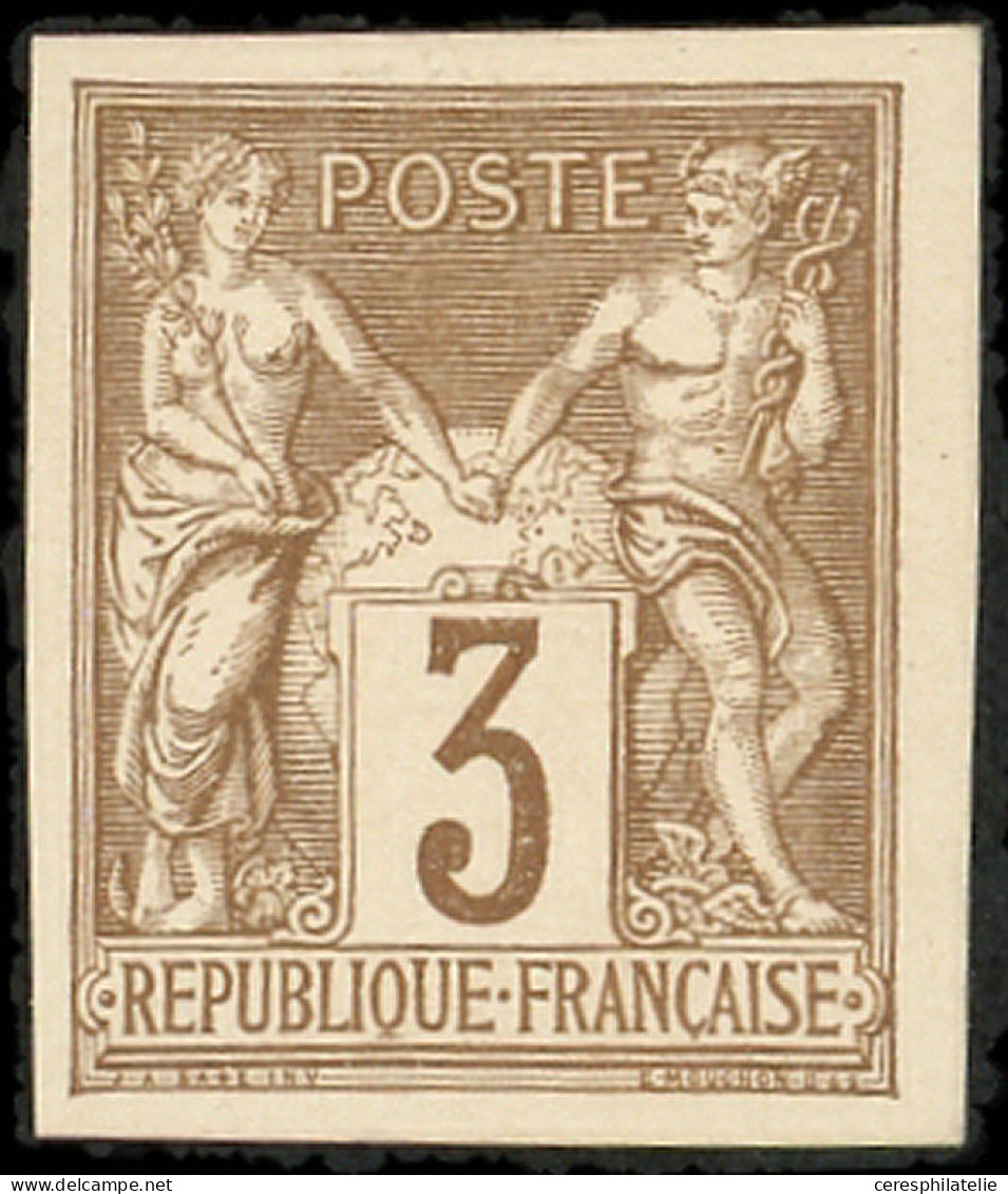 (*) ESSAIS -  Sage 3c. Brun T I, RR, TB - Autres & Non Classés