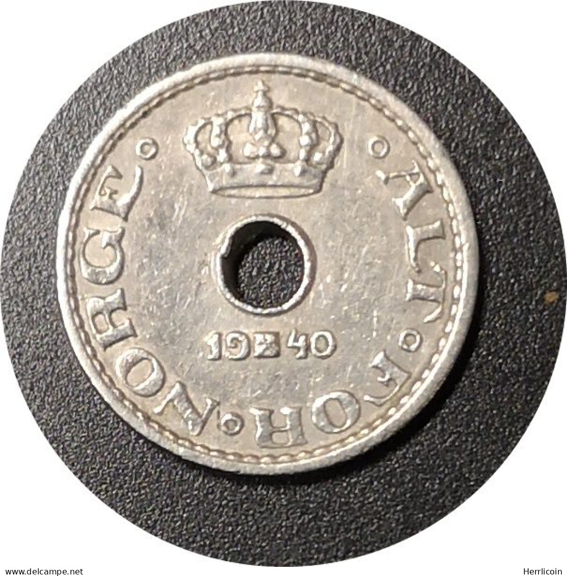 Monnaie Norvège - 1940 - 10 øre - Haakon VII - Norvegia