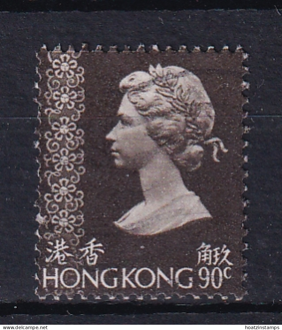Hong Kong: 1975/82   QE II     SG321c      90c     Used - Gebruikt