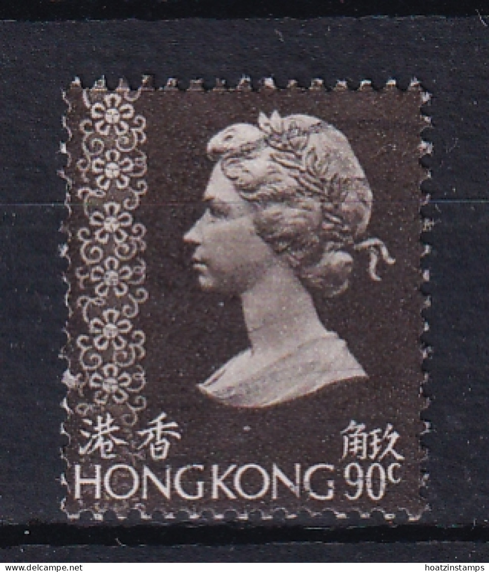 Hong Kong: 1975/82   QE II     SG321c      90c     Used - Usati