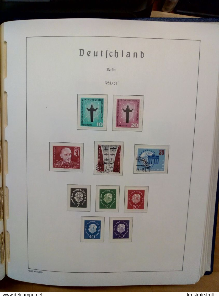 Deutsche Bundespost Berlin (1948-90) Lechtturmov  album sa albumskim listovima