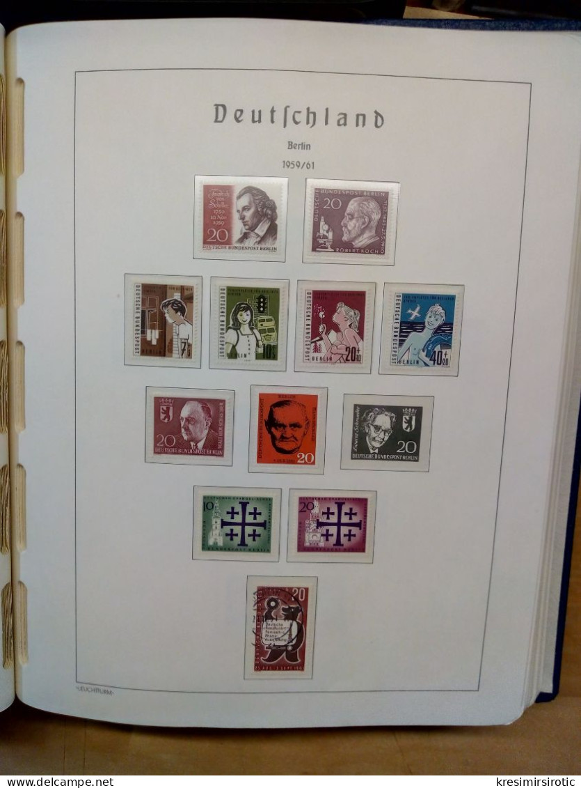 Deutsche Bundespost Berlin (1948-90) Lechtturmov  album sa albumskim listovima