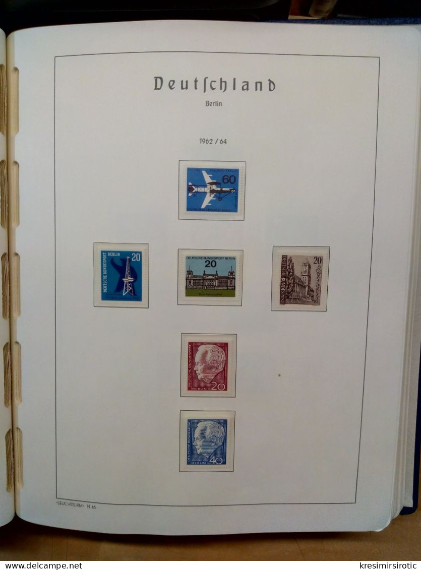 Deutsche Bundespost Berlin (1948-90) Lechtturmov  album sa albumskim listovima