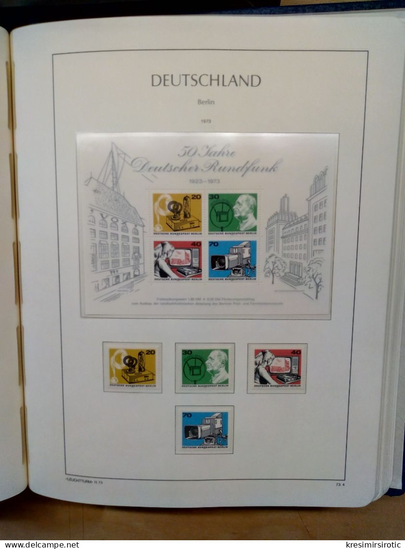 Deutsche Bundespost Berlin (1948-90) Lechtturmov  album sa albumskim listovima