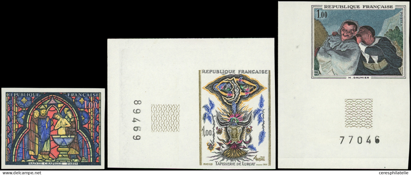 ** NON DENTELES - 1492/94 Ste Chapelle, Lurçat, Daumier, N°1493/94 Cdf, TB - Zonder Classificatie