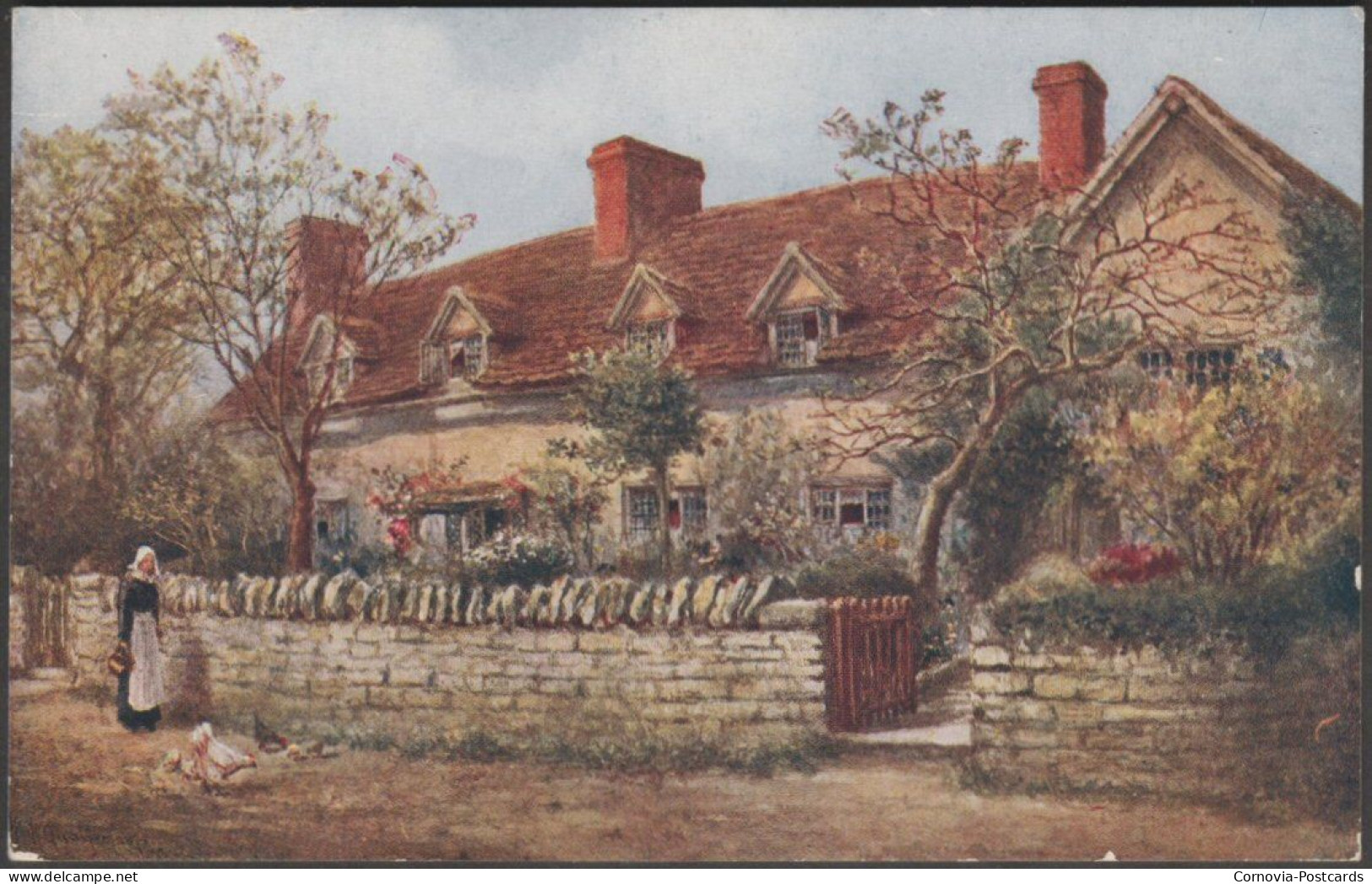 Mary Arden's Cottage, Stratford-upon-Avon, C.1910s - Salmon Postcard - Stratford Upon Avon