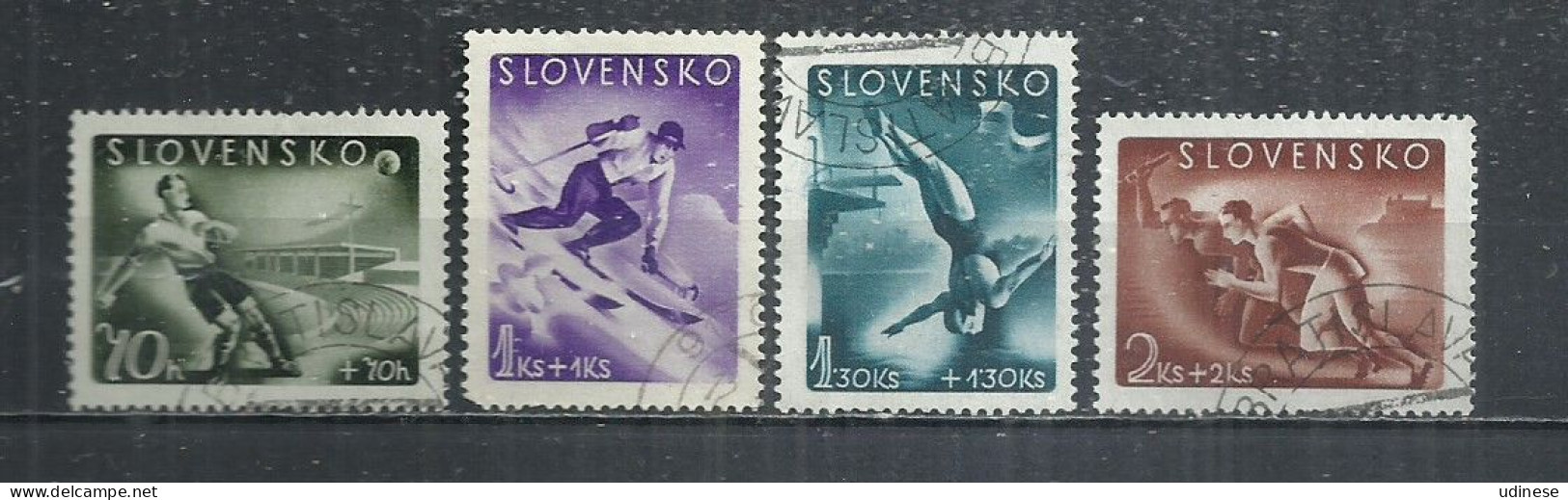 SLOVAKIA 1944 - SPORTS - CPL. SET -.USED  OBLITERE GESTEMPELT USADO - Gebraucht